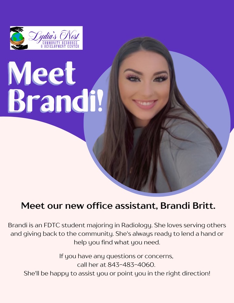Brandi Britt, office assistant